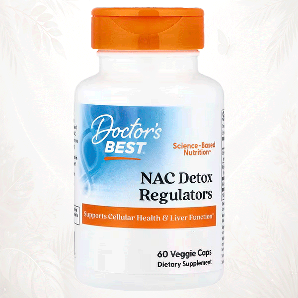 110 Doctor’s Best | NAC Detox Regulators | Soporte para la Salud Celular y la Función Hepática