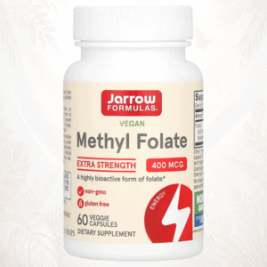 Metilfolato Bioactivo Quatrefolic® 400 mcg | Energía Celular Avanzada & Soporte Metabólico Premium | Jarrow Formulas®60 cápsulas