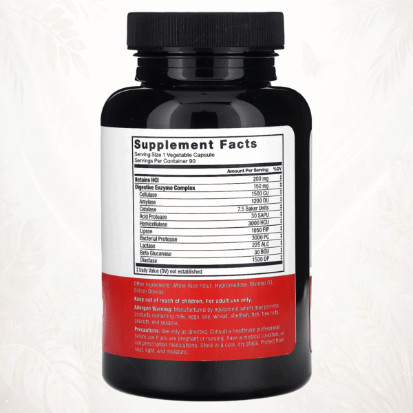 Force Factor | Complejo de Enzimas Digestivas | Fórmula de Espectro Completo | Soporte Digestivo Diario 90 cápsulas