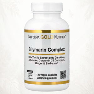 161 California Gold Nutrition | Complejo de Silimarina con Curcumin C3 Complex® y BioPerine® | Soporte Integral para la Salud Hepática 120 cápsulas