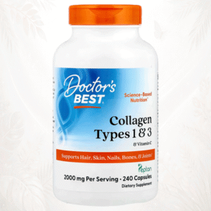 Doctor’s Best | Colágeno Hidrolizado Tipo I & III con Vitamina C | Belleza, Fuerza y Flexibilidad Avanzada 240 cápsulas