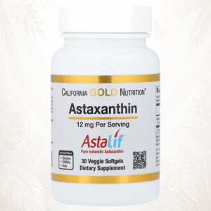 203 California Gold Nutrition Astaxantina 12 mg | Astalif® Pura de Islandia | Antioxidante Avanzado 30 cápsulas