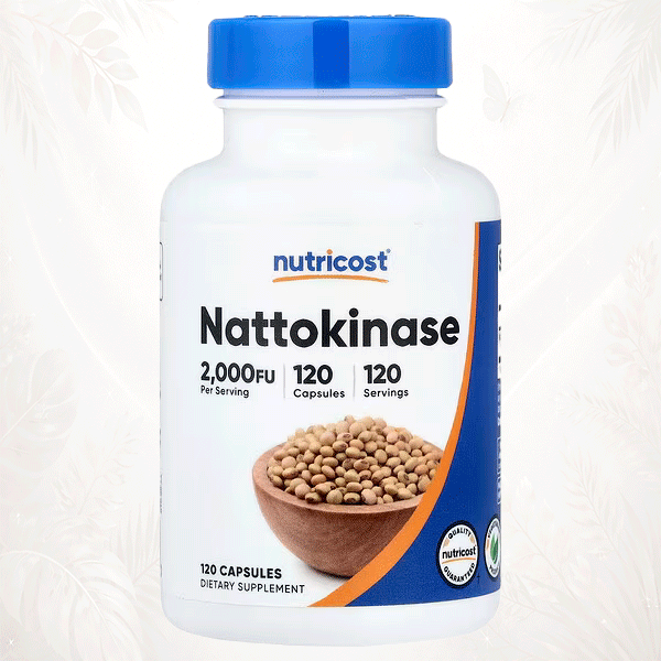 24 Nutricost® | Nattokinasa 2000 FU | Circulación Avanzada & Soporte Cardiovascular Enzimático Premium