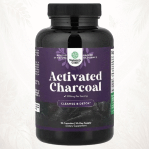 Nature’s Craft | Carbón Vegetal Activado de Coco 400 mg | Soporte Digestivo y Limpieza Interna
