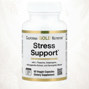 29 California Gold Nutrition | Stress Support con L-Teanina y Adaptógenos | Bienestar Mental y Equilibrio 60 cápsulas Diario