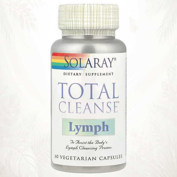 34 Solaray | Total Cleanse™ Lymphatic Detox | Limpieza Linfática Profunda y Drenaje Celular 60 cápsulas