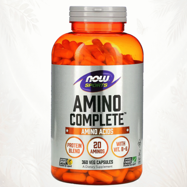 36 NOW Foods Sports | Amino Complete | Complejo de 20 Aminoácidos con Vitamina B6 | Soporte Deportivo