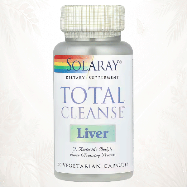 45 Solaray | Total Cleanse™ Liver Detox Avanzado | Limpieza Profunda Hepática y Desintoxicación Celular 60 cápsulas