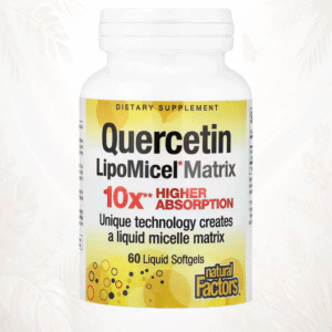 48 Natural Factors Quercetina LipoMicel® | Matriz Micelar de Alta Absorción | Antioxidante Avanzado
