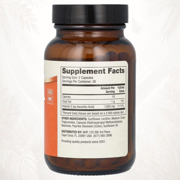 48 Vitamina C Liposomal 1000 mg | Ultra Absorción Celular & Defensa Antioxidante Premium | Dr. Mercola®60 cápsulas