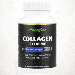 55 Paradise Herbs | Collagen Extreme® con BioCell Collagen®, OptiMSM® y Nature’s C® | Soporte para Piel, Cabello y Articulaciones