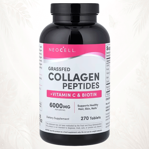 NeoCell® Collagen Beauty Premium 6000 | Colágeno de Pastura Ultra Absorbible con Vitamina C & Biotina