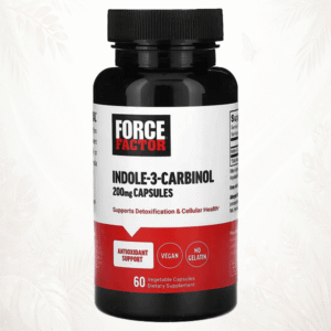 8 Force Factor | Indol-3-Carbinol 200 mg | Soporte para la Salud Celular y Procesos de Detoxificación 60 cápsulas