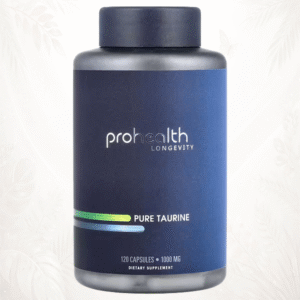 ProHealth Longevity | Taurina Pura | Soporte Celular, Cognitivo y Cardiovascular 120 cápsulas