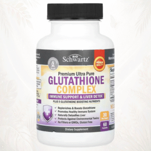 8 ioSchwartz | Complejo de Glutatión Prémium Ultrapuro | Detox Hepático Avanzado + Defensa Antioxidante Total 60 cápsulas