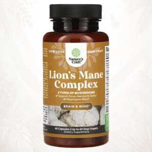 8 Nature’s Craft | Lion’s Mane Complex (5 Hongos) | Mezcla Adaptógena para Enfoque, Memoria y Claridad Mental