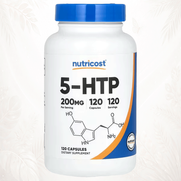 Nutricost | 5-HTP 200 mg | Soporte para el Bienestar Mental, Emocional y el Sueño 120 cápsulas
