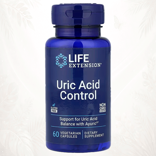 83 Life Extension | Control Avanzado del Ácido Úrico con Ayuric® | Equilibrio Metabólico y Protección Antioxidante 60 cápsulas