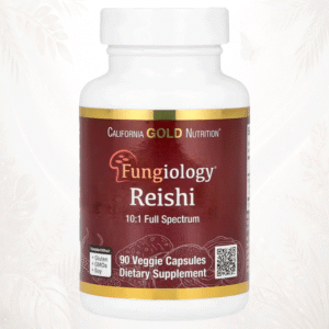 89 Reishi Orgánico Espectro Completo | Vitalidad Adaptógena Premium & Soporte Inmunológico Avanzado | California Gold Nutrition 90 cápsulas