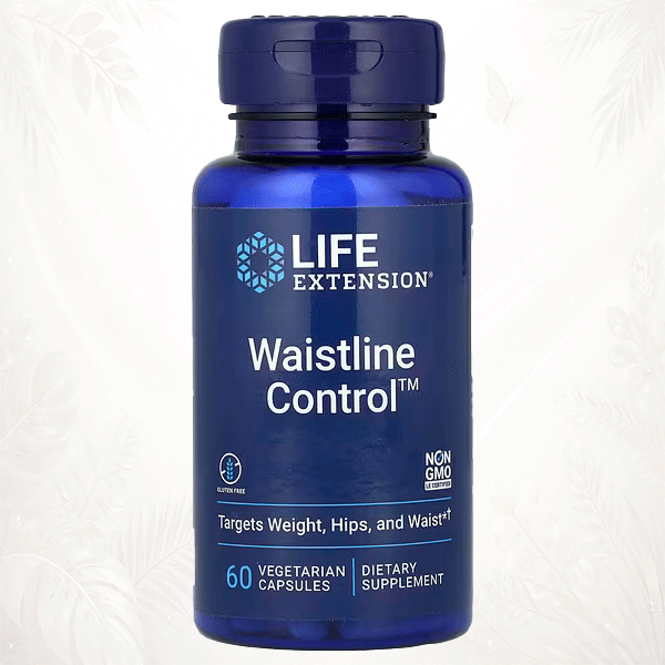 Life Extension® Waistline Control™ | 60 Cápsulas Vegetales  Soporte para el Control del Peso & Contorno Corporal