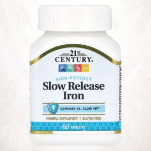 21st Century® Hierro de Liberación Lenta 45 mg – 60 Comprimidos