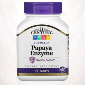 21st Century® Enzimas de Papaya Masticables – 100 Comprimidos