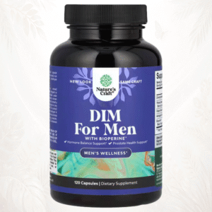 Nature’s Craft® DIM para Hombres con BioPerine® | Fórmula Avanzada Masculina – 120 Cápsulas
