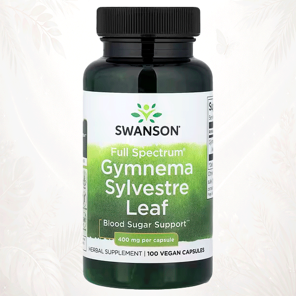 Swanson® Gymnema sylvestre Full Spectrum® 400 mg | Apoyo al Metabolismo de la Glucosa – 100 Cápsulas Veganas