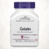 21st Century® Gelatina 600 mg | Soporte para Cabello, Piel y Uñas – 100 Cápsulas