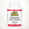 Natural Factors® Quelato de Cromo FTG 500 mcg | Apoyo al Metabolismo de la Glucosa – 90 Comprimidos