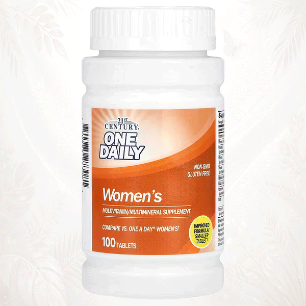 21st Century® Multivitamínico Diario para Mujeres | Energía y Nutrición Esencial – 100 Comprimidos