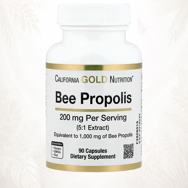 California Gold Nutrition® Propóleo de Abeja 5:1 | Antioxidantes y Bienestar General – 90 Cápsulas