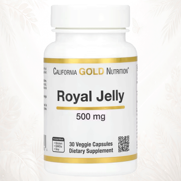 California Gold Nutrition® Jalea Real Liofilizada | Vitalidad y Nutrición Natural – 30 Cápsulas Vegetales