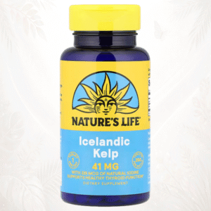 Nature’s Life® Kelp Islandés | Yodo Natural para la Función Tiroidea – 250 Comprimidos