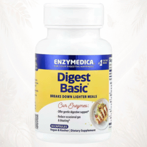 1 Enzymedica® Digest Basic | Enzimas Esenciales para la Digestión Diaria – 30 Cápsulas Veganas