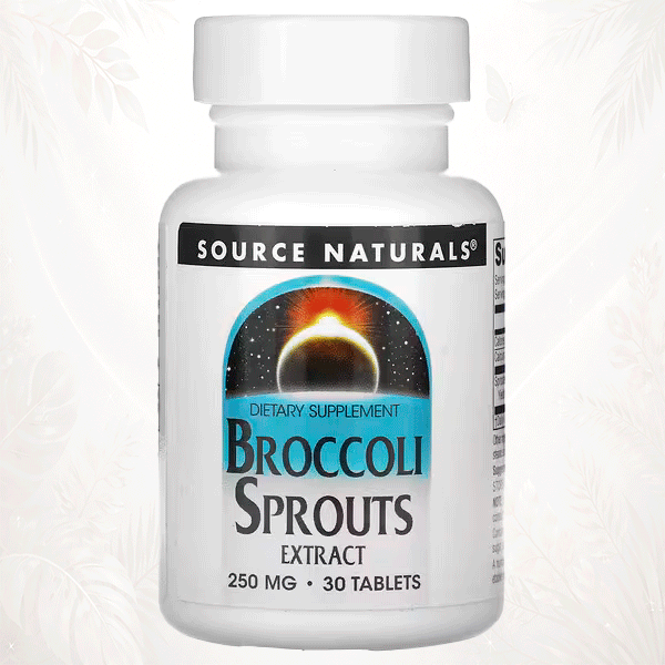 1 Source Naturals® Extracto de Brotes de Brócoli | Sulforafano Concentrado – 30 Comprimidos