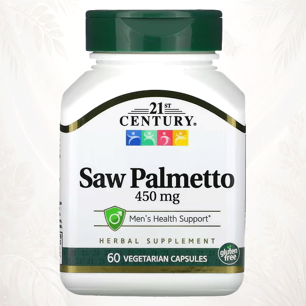 21st Century® Palma Enana Americana | Salud Masculina con Zinc – 60 Cápsulas Vegetales