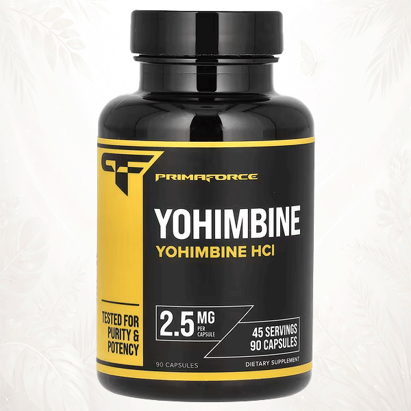 Primaforce® Yohimbina HCl 2.5 mg | Apoyo Metabólico y Rendimiento – 90 Cápsulas