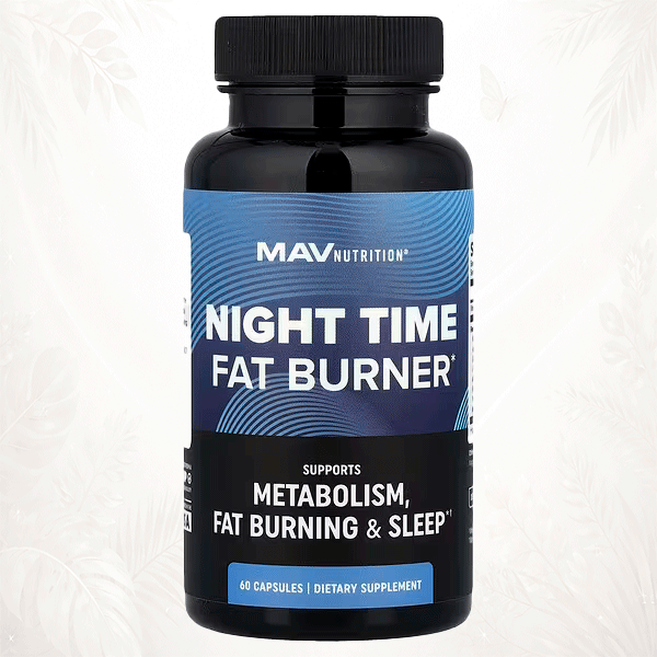 MAV Nutrition® Suplemento para Quemar Grasas por la Noche | Fórmula Nocturna de Metabolismo y Descanso – 60 Cápsulas