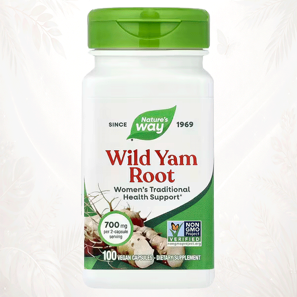 Nature’s Way® Raíz de Ñame | Apoyo Tradicional para la Salud Femenina – 100 Cápsulas Veganas