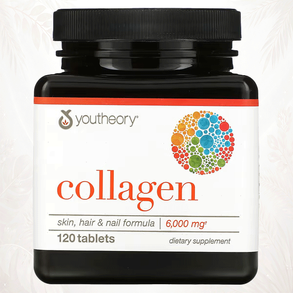 Youtheory® Colágeno para Piel, Cabello y Uñas con 6000 mg – 120 Comprimidos