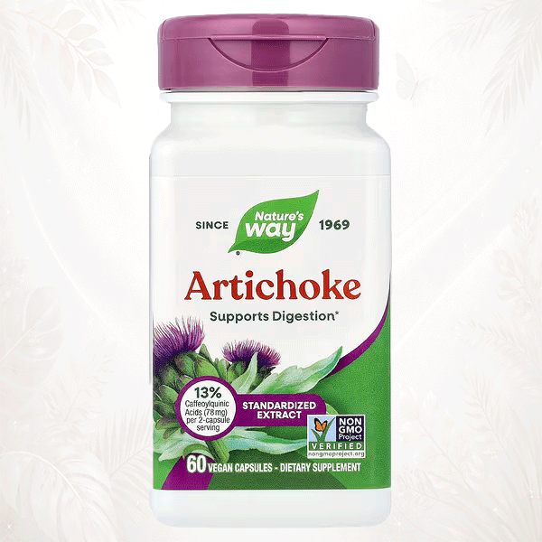 Nature’s Way® Alcachofa para Digestión y Salud Hepática – 60 Cápsulas Veganas