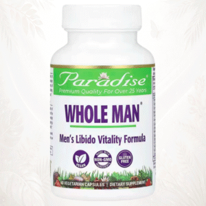 Paradise Herbs® Whole Man | Fórmula Botánica de Vitalidad Masculina – 60 Cápsulas Vegetales