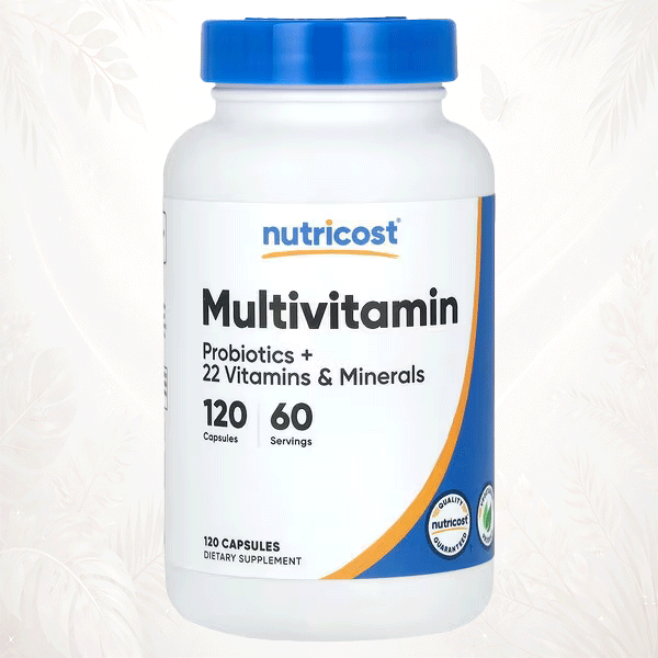 Nutricost® Multivitamínico con Probióticos | Soporte Diario – 120 Cápsulas