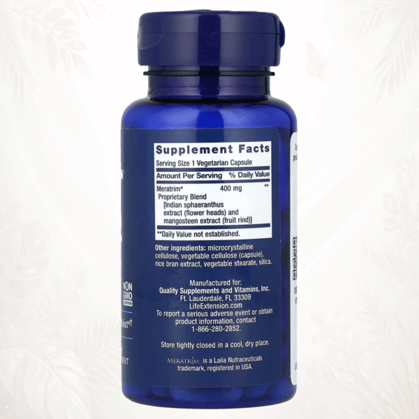 Life Extension® Waistline Control™ | 60 Cápsulas Vegetales  Soporte para el Control del Peso & Contorno Corporal