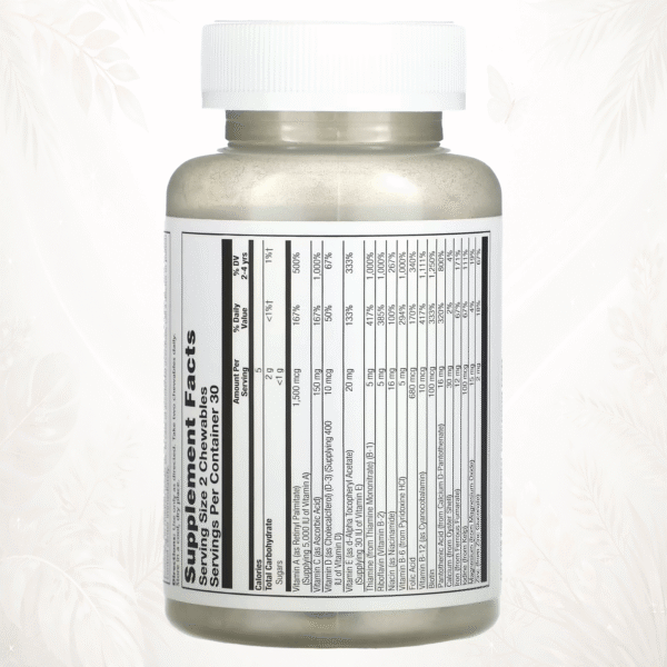 Solaray® Multivitamínico Infantil Masticable | Nutrición Esencial para el Desarrollo – 60 Comprimidos