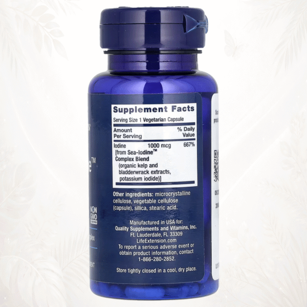 Life Extension® Sea-Iodine™ | Yodo Marino para la Función Tiroidea – 60 Cápsulas Vegetales
