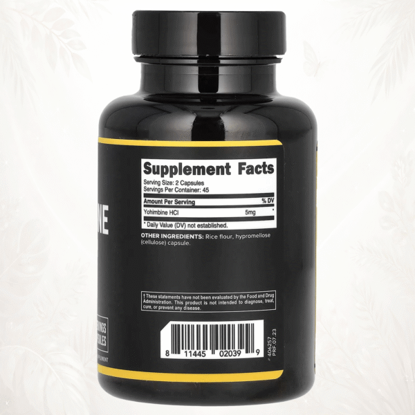 Primaforce® Yohimbina HCl 2.5 mg | Apoyo Metabólico y Rendimiento – 90 Cápsulas