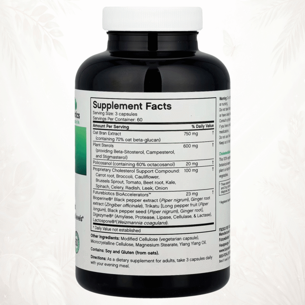 Futurebiotics® Equilibrio de Colesterol | Fórmula Vegetariana de Soporte Cardiovascular – 180 Cápsulas Vegetales